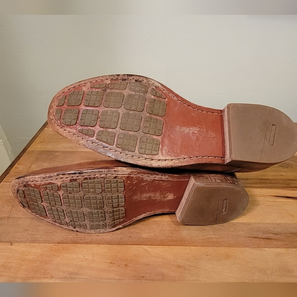 Mens Cole Haan Cognac Leather Loafers Size 13M - Picture 2 of 2